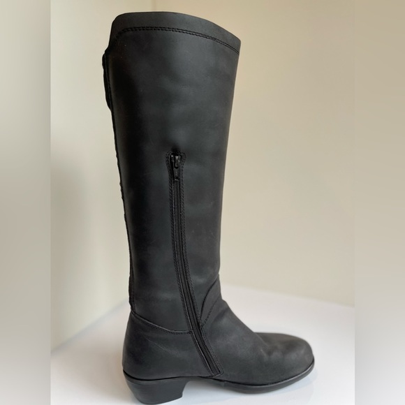 Fly London black leather riding boots sz Eu 39 US 8.5 - 9 - Picture 5 of 9